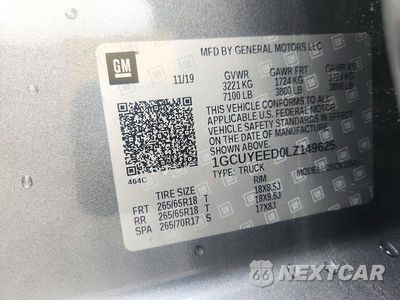 Zdjęcie 12 z 12 samochodu: 2020 CHEVROLET SILVERADO K1500 RST VIN:1GCUYEED0LZ149625 - miniatura