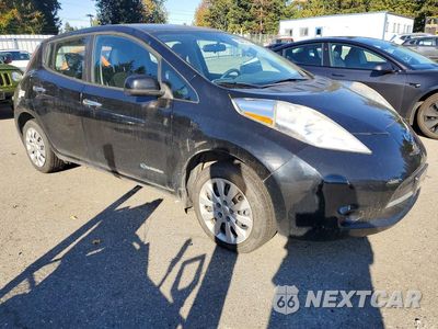 Czwarte zdjęcie samochodu z boku: 2014 NISSAN LEAF S VIN:1N4AZ0CP6EC334791 - miniatura