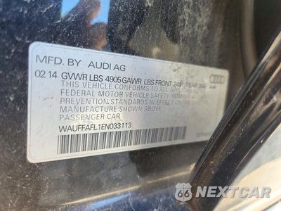 Zdjęcie 12 z 12 samochodu: 2014 AUDI A4 PREMIUM PLUS VIN:WAUFFAFL1EN033113 - miniatura