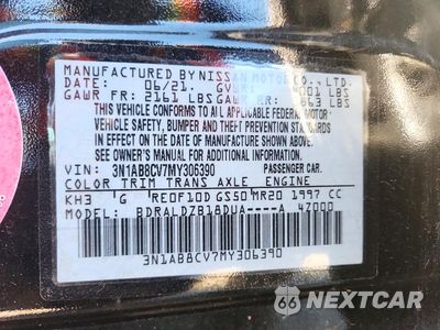 Zdjęcie 12 z 12 samochodu: 2021 NISSAN SENTRA SV VIN:3N1AB8CV7MY306390 - miniatura