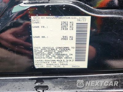 Zdjęcie 12 z 12 samochodu: 2022 NISSAN ALTIMA SV VIN:1N4BL4DV1NN401392 - miniatura