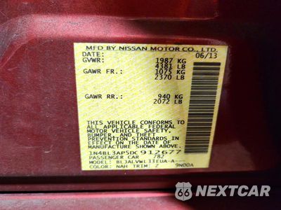 Zdjęcie 12 z 12 samochodu: 2013 NISSAN ALTIMA 3.5 S VIN:1N4BL3AP5DC912677 - miniatura