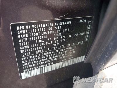 Zdjęcie 13 z 13 samochodu: 2016 VOLKSWAGEN TIGUAN S VIN:WVGBV7AX7GW527518 - miniatura
