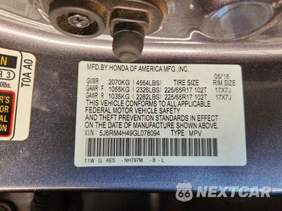 Zdjęcie 14 z 14 samochodu: 2016 HONDA CR-V SE VIN:5J6RM4H49GL078094 - miniatura