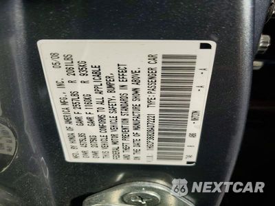 Zdjęcie 12 z 12 samochodu: 2008 HONDA ACCORD EXL VIN:1HGCP36828A072221 - miniatura