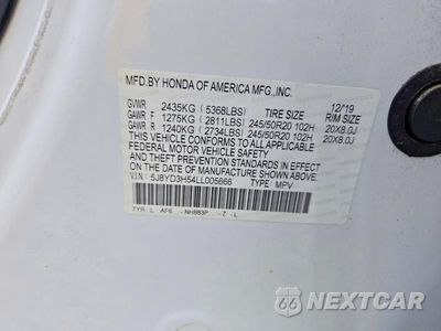 Zdjęcie 12 z 12 samochodu: 2020 ACURA MDX TECHNOLOGY VIN:5J8YD3H54LL005666 - miniatura