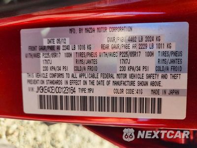 Zdjęcie 13 z 13 samochodu: 2013 MAZDA CX-5 TOURING VIN:JM3KE4CEXD0123164 - miniatura