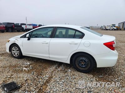Drugie zdjęcie samochodu z przodu: 2012 HONDA CIVIC LX VIN:2HGFB2F57CH570906 - miniatura