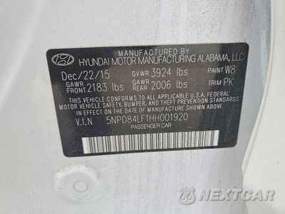 Zdjęcie 12 z 12 samochodu: 2017 HYUNDAI ELANTRA SE VIN:5NPD84LF1HH001920 - miniatura