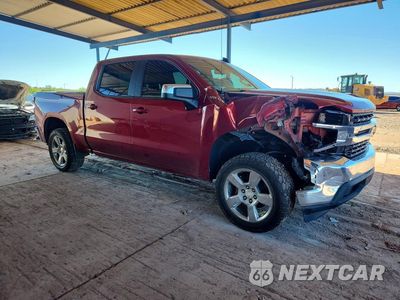 Czwarte zdjęcie samochodu z boku: 2021 CHEVROLET SILVERADO C1500 LT VIN:3GCPWCET9MG315124 - miniatura
