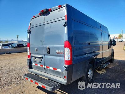 Trzecie zdjęcie samochodu z tyłu: 2021 RAM PROMASTER 3500 DELIVERY VAN VIN:3C6MRVJG6ME587258 - miniatura