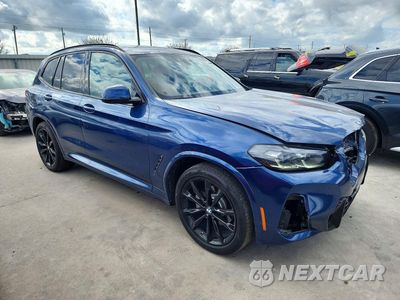Czwarte zdjęcie samochodu z boku: 2022 BMW X3 SDRIVE30I VIN:5UX43DP08N9J85731 - miniatura