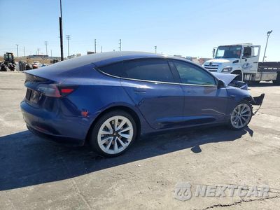 Trzecie zdjęcie samochodu z tyłu: 2022 TESLA MODEL 3 VIN:5YJ3E1EBXNF184693 - miniatura