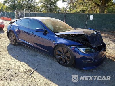 Czwarte zdjęcie samochodu z boku: 2022 TESLA MODEL S VIN:5YJSA1E58NF479535 - miniatura