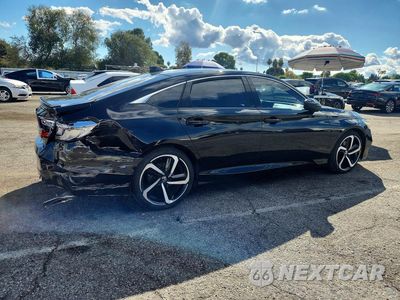 Trzecie zdjęcie samochodu z tyłu: 2019 HONDA ACCORD SPORT VIN:1HGCV2F3XKA023196 - miniatura