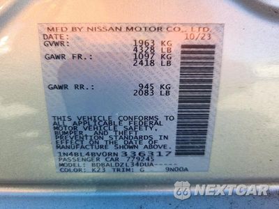 Zdjęcie 13 z 13 samochodu: 2024 NISSAN ALTIMA S VIN:1N4BL4BV0RN336317 - miniatura