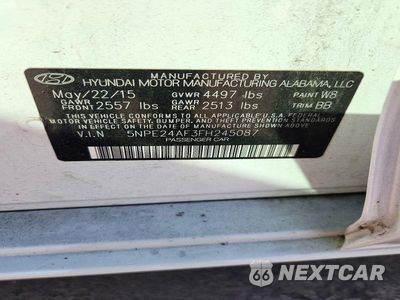 Zdjęcie 12 z 12 samochodu: 2015 HYUNDAI SONATA SE VIN:5NPE24AF3FH245087 - miniatura