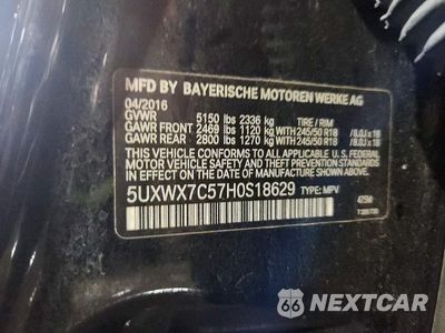 Zdjęcie 13 z 13 samochodu: 2017 BMW X3 XDRIVE35I VIN:5UXWX7C57H0S18629 - miniatura