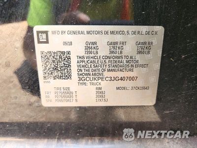 Zdjęcie 13 z 13 samochodu: 2018 CHEVROLET SILVERADO K1500 CUSTOM VIN:3GCUKPEC3JG407007 - miniatura