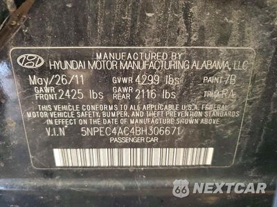 Zdjęcie 12 z 12 samochodu: 2011 HYUNDAI SONATA LIMITED VIN:5NPEC4AC4BH306671 - miniatura