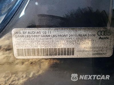 Zdjęcie 12 z 12 samochodu: 2011 AUDI A8 L QUATTRO VIN:WAURVAFD5BN018215 - miniatura