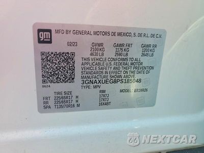 Zdjęcie 13 z 13 samochodu: 2023 CHEVROLET EQUINOX LT VIN:3GNAXUEG8PS185048 - miniatura