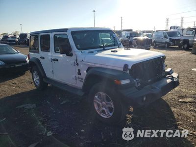 Czwarte zdjęcie samochodu z boku: 2020 JEEP WRANGLER UNLIMITED SPORT VIN:1C4HJXDG1LW122383 - miniatura
