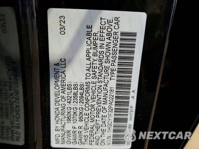 Zdjęcie 12 z 12 samochodu: 2023 HONDA ACCORD EX VIN:1HGCY1F32PA022181 - miniatura
