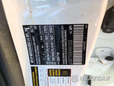 Zdjęcie 12 z 12 samochodu: 2015 MERCEDES-BENZ GL 550 4MATIC VIN:4JGDF7DE8FA551533 - miniatura