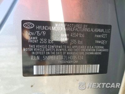 Zdjęcie 12 z 12 samochodu: 2020 HYUNDAI SONATA SEL VIN:5NPEF4JA2LH005324 - miniatura