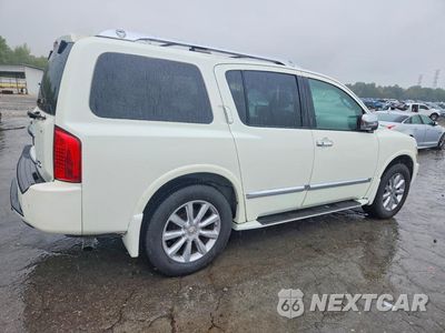 Trzecie zdjęcie samochodu z tyłu: 2010 INFINITI QX56 BASE VIN:5N3ZA0NE0AN907623 - miniatura
