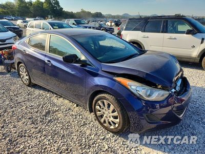 Czwarte zdjęcie samochodu z boku: 2012 HYUNDAI ELANTRA GLS VIN:5NPDH4AE4CH150874 - miniatura