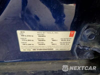 Zdjęcie 12 z 12 samochodu: 2018 TESLA MODEL S VIN:5YJSA1E28JF282820 - miniatura