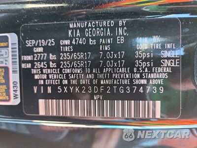 Zdjęcie 14 z 14 samochodu: 2026 KIA SPORTAGE LX VIN:5XYK23DF2TG374739 - miniatura