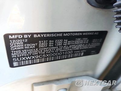 Zdjęcie 13 z 13 samochodu: 2013 BMW X3 XDRIVE28I VIN:5UXWX9C5XD0D01030 - miniatura