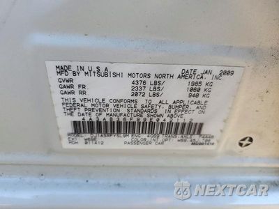 Zdjęcie 12 z 12 samochodu: 2009 MITSUBISHI GALANT ES VIN:4A3AB36F99E042112 - miniatura