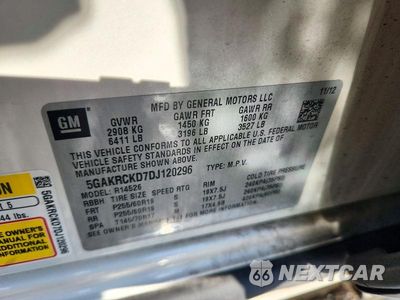 Zdjęcie 14 z 14 samochodu: 2013 BUICK ENCLAVE VIN:5GAKRCKD7DJ120296 - miniatura