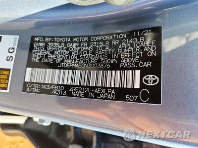 Zdjęcie 13 z 13 samochodu: 2022 TOYOTA COROLLA LE VIN:JTDEPMAE0N3003876 - miniatura