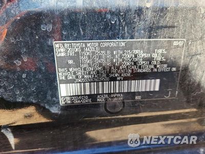 Zdjęcie 12 z 12 samochodu: 2007 TOYOTA RAV4 BASE VIN:JTMZD33VX76039500 - miniatura