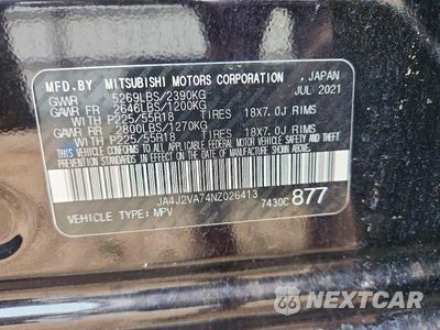 Zdjęcie 13 z 13 samochodu: 2022 MITSUBISHI OUTLANDER SEL VIN:JA4J2VA74NZ026413 - miniatura