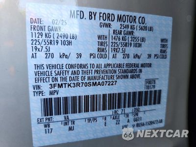 Zdjęcie 13 z 13 samochodu: 2025 FORD MUSTANG MACH-E PREMIUM VIN:3FMTK3R70SMA07227 - miniatura