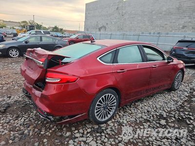 Trzecie zdjęcie samochodu z tyłu: 2017 FORD FUSION SE VIN:3FA6P0T96HR352842 - miniatura