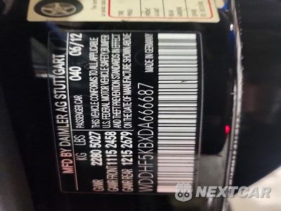 Zdjęcie 12 z 12 samochodu: 2013 MERCEDES-BENZ E 350 VIN:WDDHF5KBXDA666687 - miniatura