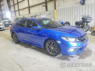 Czwarte zdjęcie samochodu z boku: 2021 HONDA CIVIC EXL VIN:19XFC1F78ME003527 - miniatura
