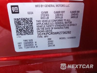 Zdjęcie 14 z 14 samochodu: 2024 CADILLAC XT6 PREMIUM LUXURY VIN:1GYKPCRS6RZ736292 - miniatura