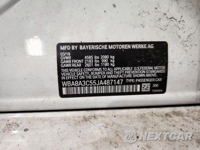 Zdjęcie 12 z 12 samochodu: 2018 BMW 320 XI VIN:WBA8A3C55JA487147 - miniatura