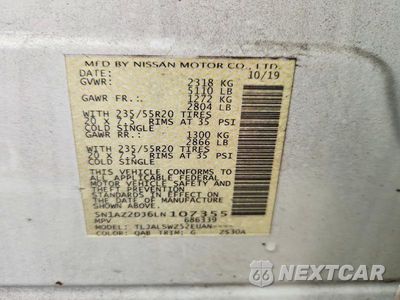 Zdjęcie 14 z 14 samochodu: 2020 NISSAN MURANO PLATINUM VIN:5N1AZ2DJ6LN107355 - miniatura