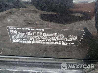 Zdjęcie 13 z 13 samochodu: 2022 BMW X3 M VIN:5YM13EC01N9M58371 - miniatura