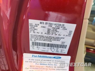 Zdjęcie 13 z 13 samochodu: 2009 FORD ESCAPE XLT VIN:1FMCU03739KA25028 - miniatura