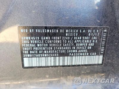 Zdjęcie 13 z 13 samochodu: 2017 VOLKSWAGEN GOLF SPORTWAGEN S VIN:3VW017AU3HM524465 - miniatura